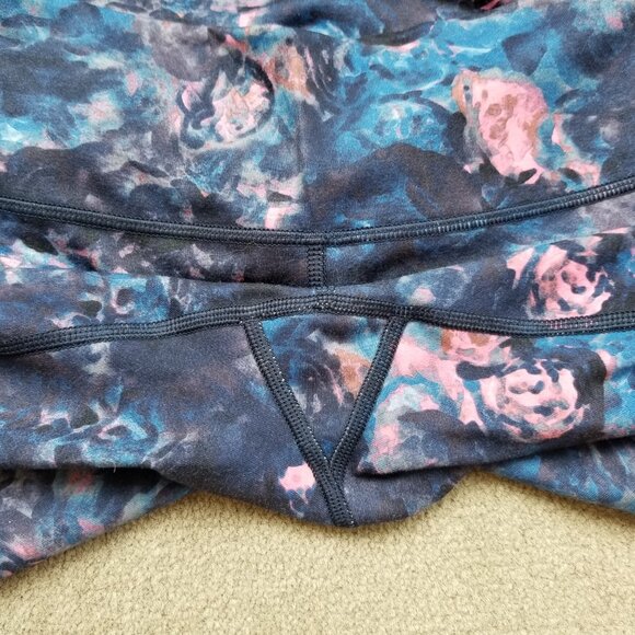 Lululemon Wunder Under Full-On Luon Size 4, Moody Mirage Bark Berry Deep Navy - Picture 10 of 10